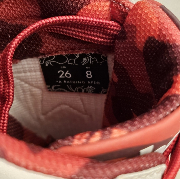 Bape Sta Red Sneakers -NWT - Picture 5 of 7